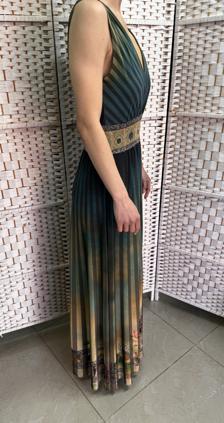 Michal Negrin Elegant Full length Floral Dress Size – M – NWT #9#