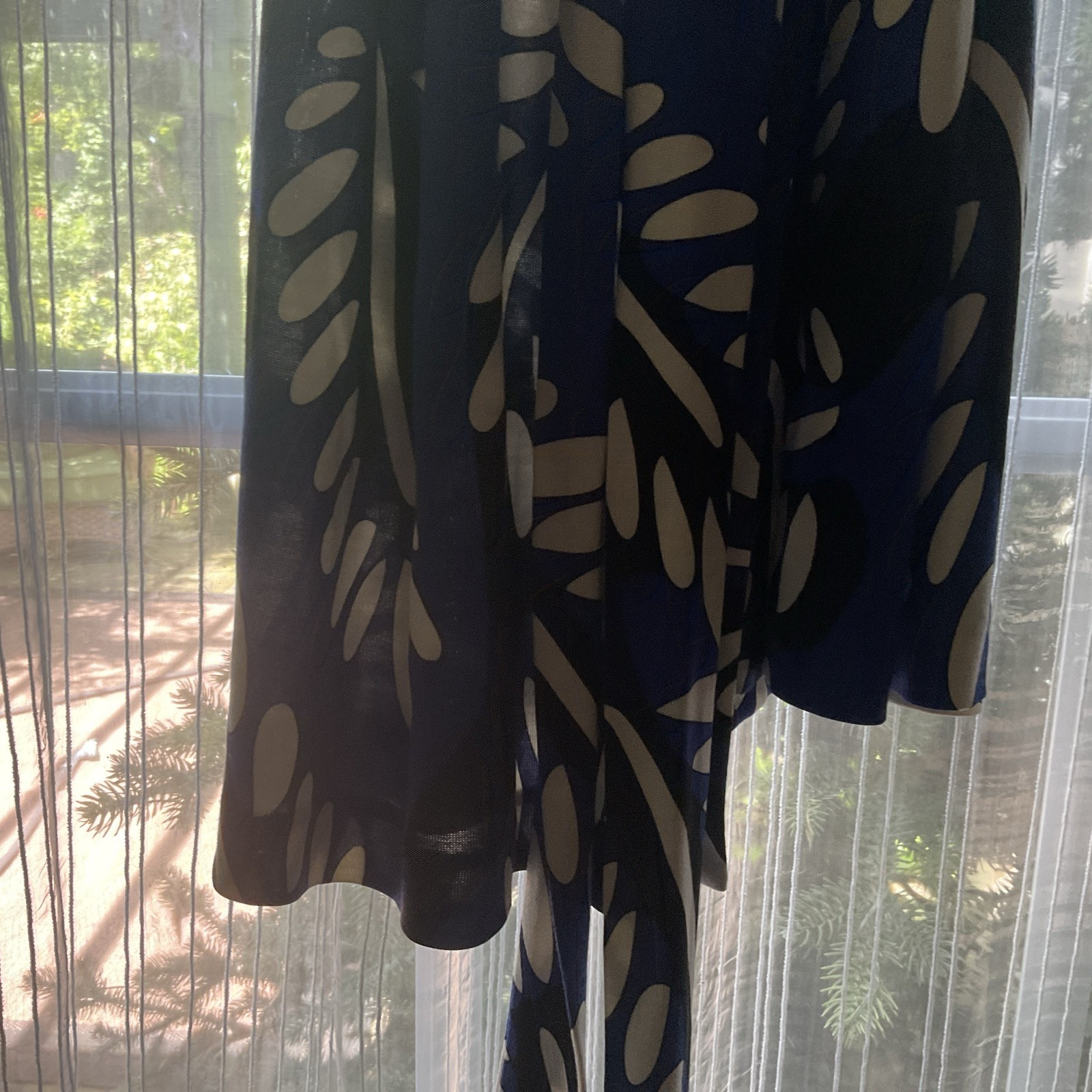 Diane Von Furstenberg DVF New Jeanne Riviera Bud multi-Blue Wrap Dress sz 2 NWT