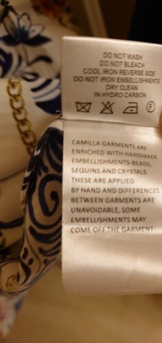 CAMILLA “Dutch Is Life” Tiered Frill Cotton V-Neck Open Back Maxi Dress, L $899