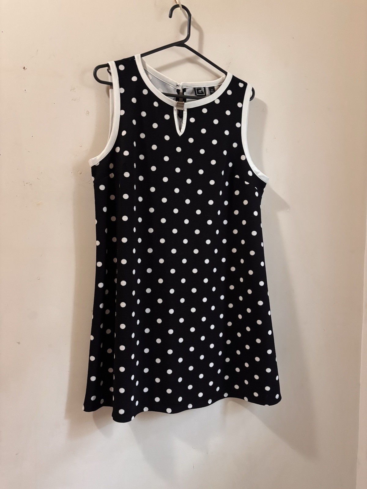 RMLL black and white polka dot mini dress with cutout size XLP