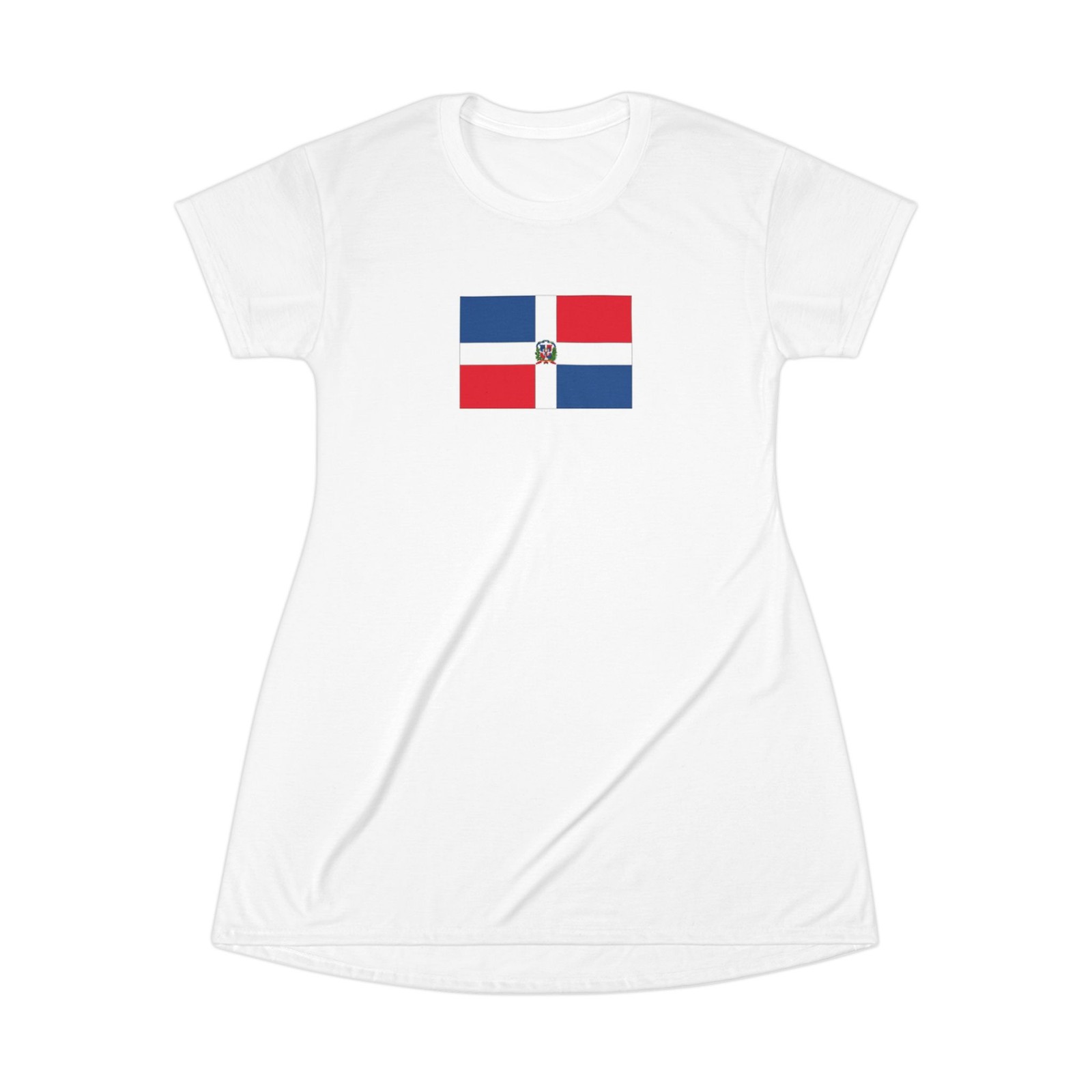 Dominican Republic Flag T-Shirt Dress