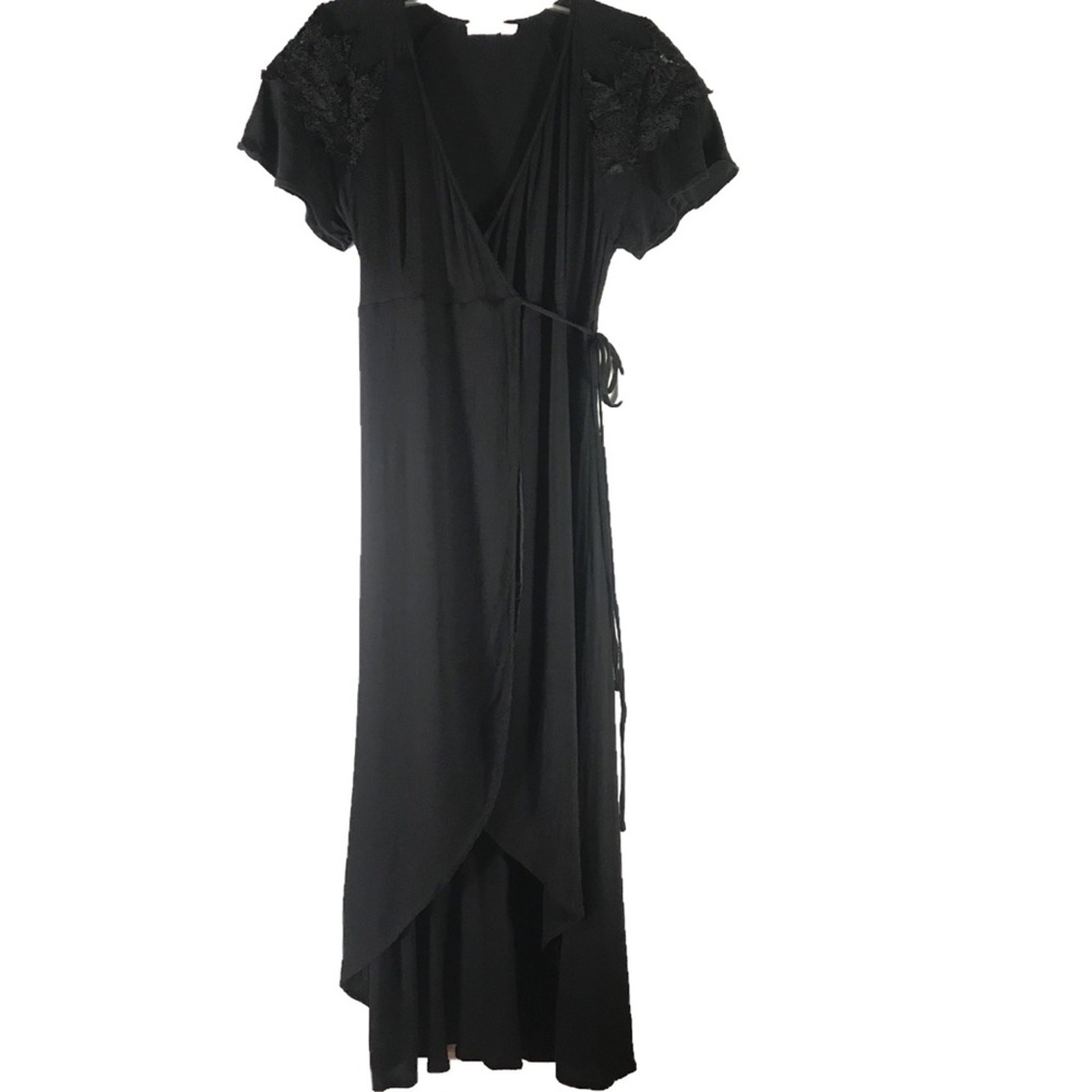 Mod Ref Black HiLo Wrap Dress NWOT Sz L