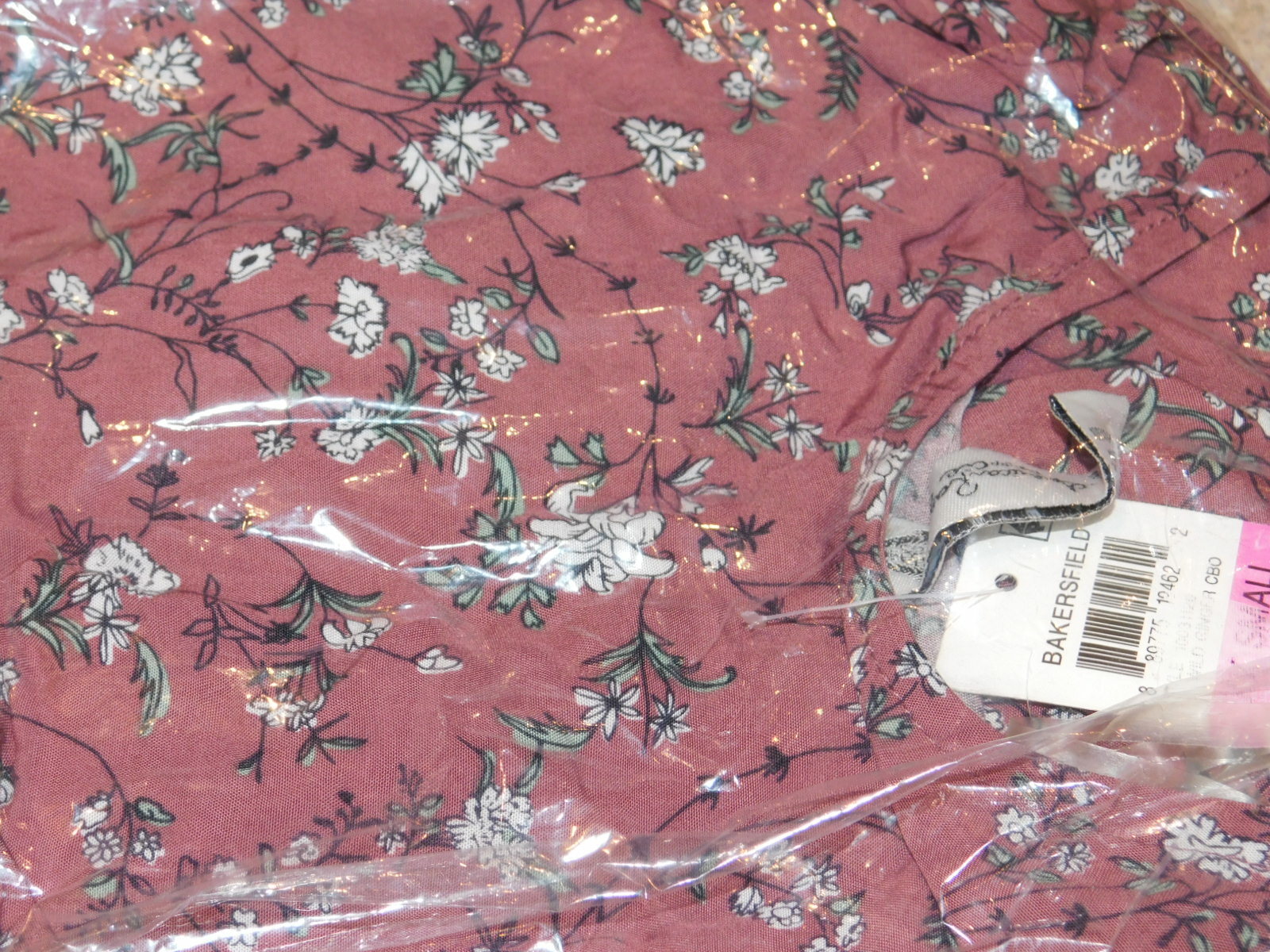 American Rag Bakersfield Printed Smocked Dress Wild Ginger Juniors XXS New $59