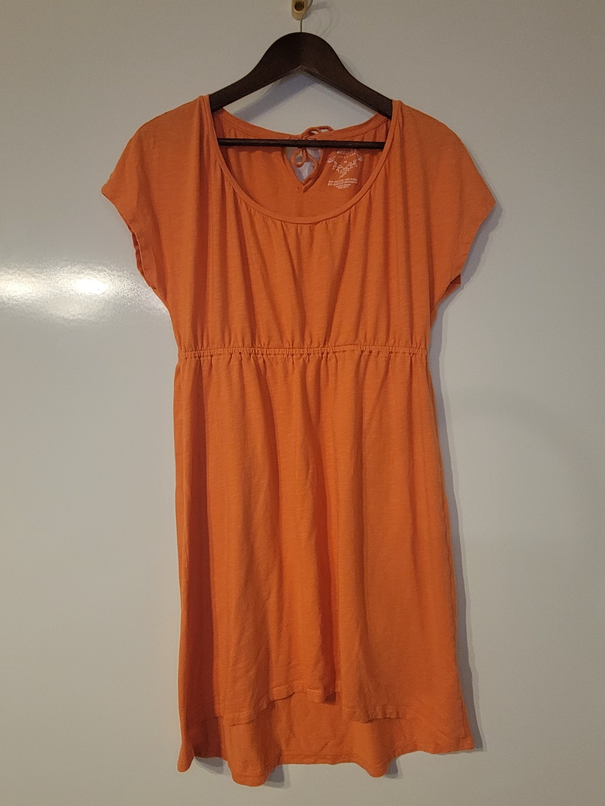 Sonoma Life + Style Dress Medium Coral Short Sleeve Knee Length Pullover