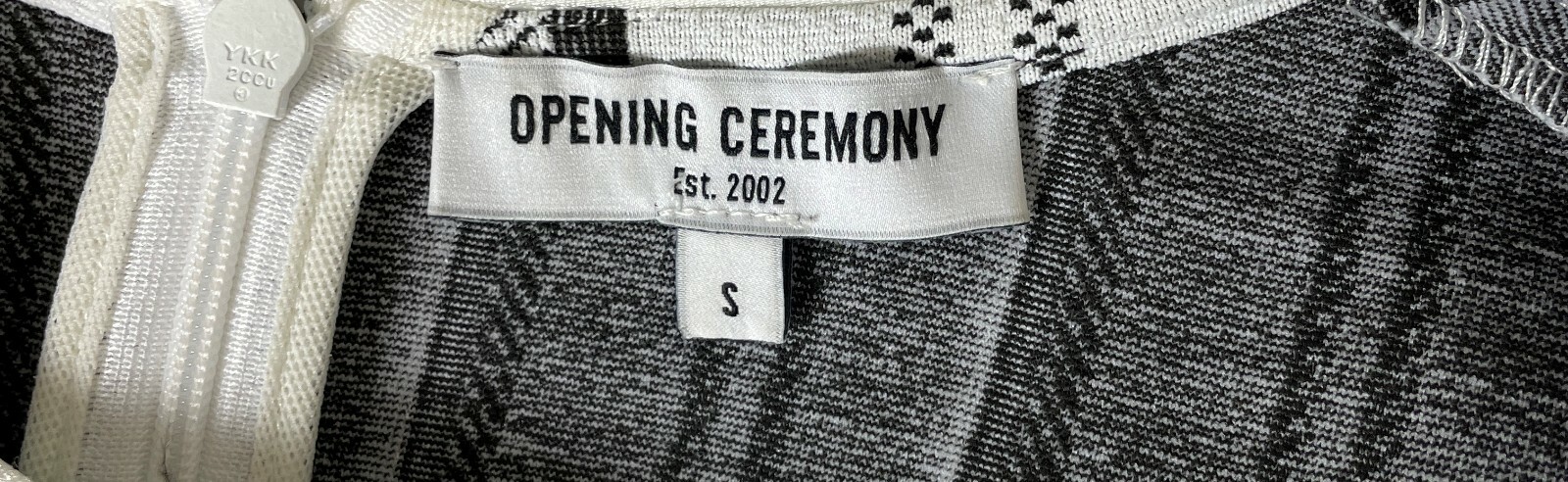 OPENING CEREMONY – White striped ” FIT AND FLARE” Streetwear dress S