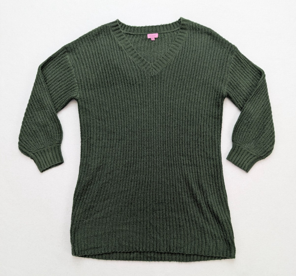 Mi Ami for Francesca’s Women’s Sweater Dress Size M Green
