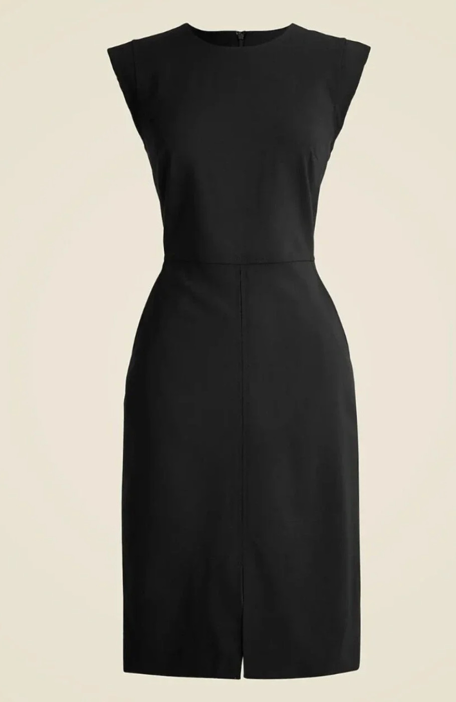 J.Crew Wool Dress Italian Four Season size 16 Black Holiday Classic Office