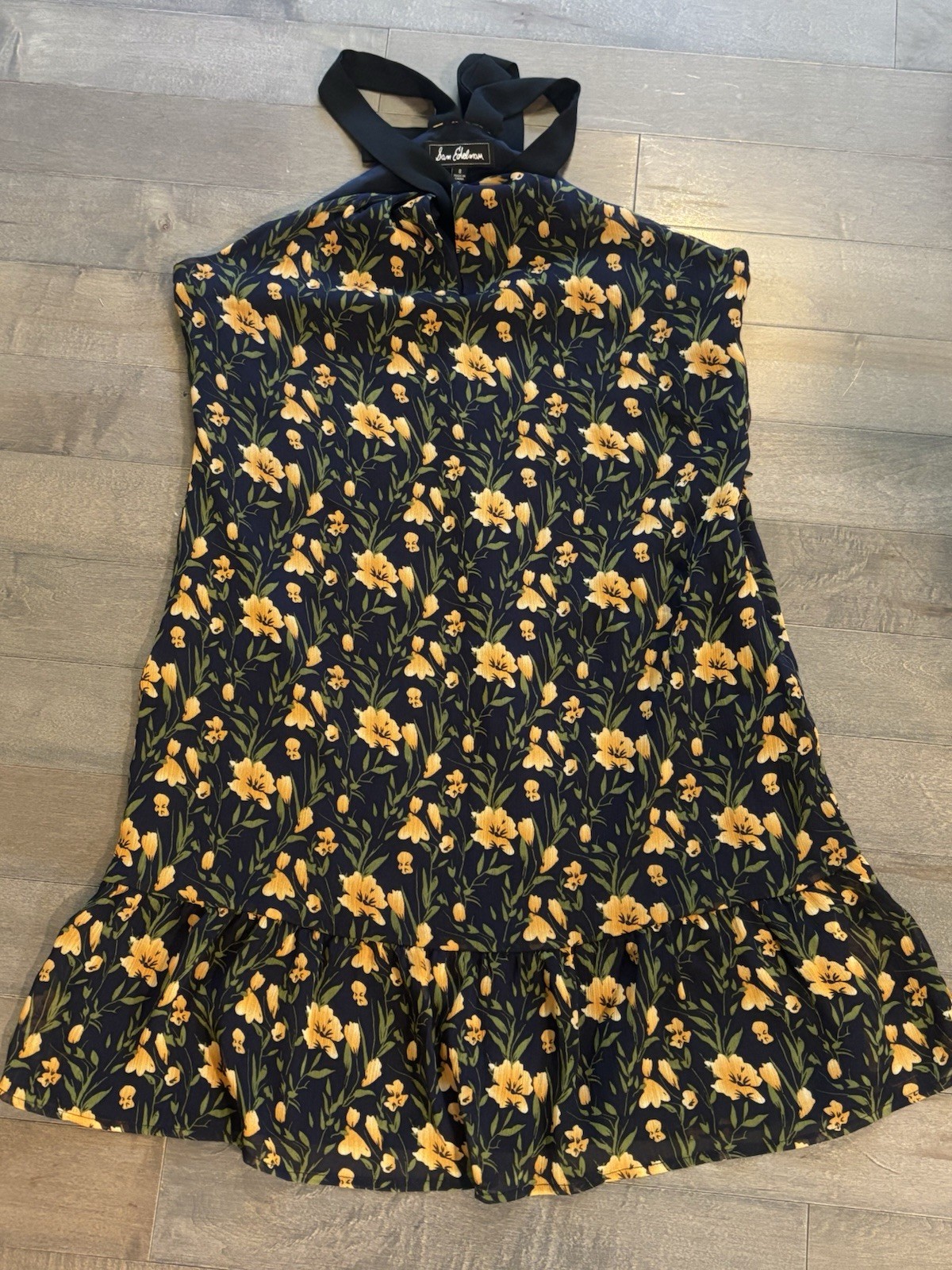 Sam Edelman Floral Halter Lightweight Lined Dress – Size 8