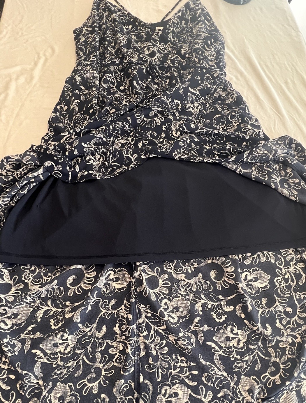 Plus Size 20W Navy Floral Maxi Dress Sleeveless Empire Waist Boho Summer Lined