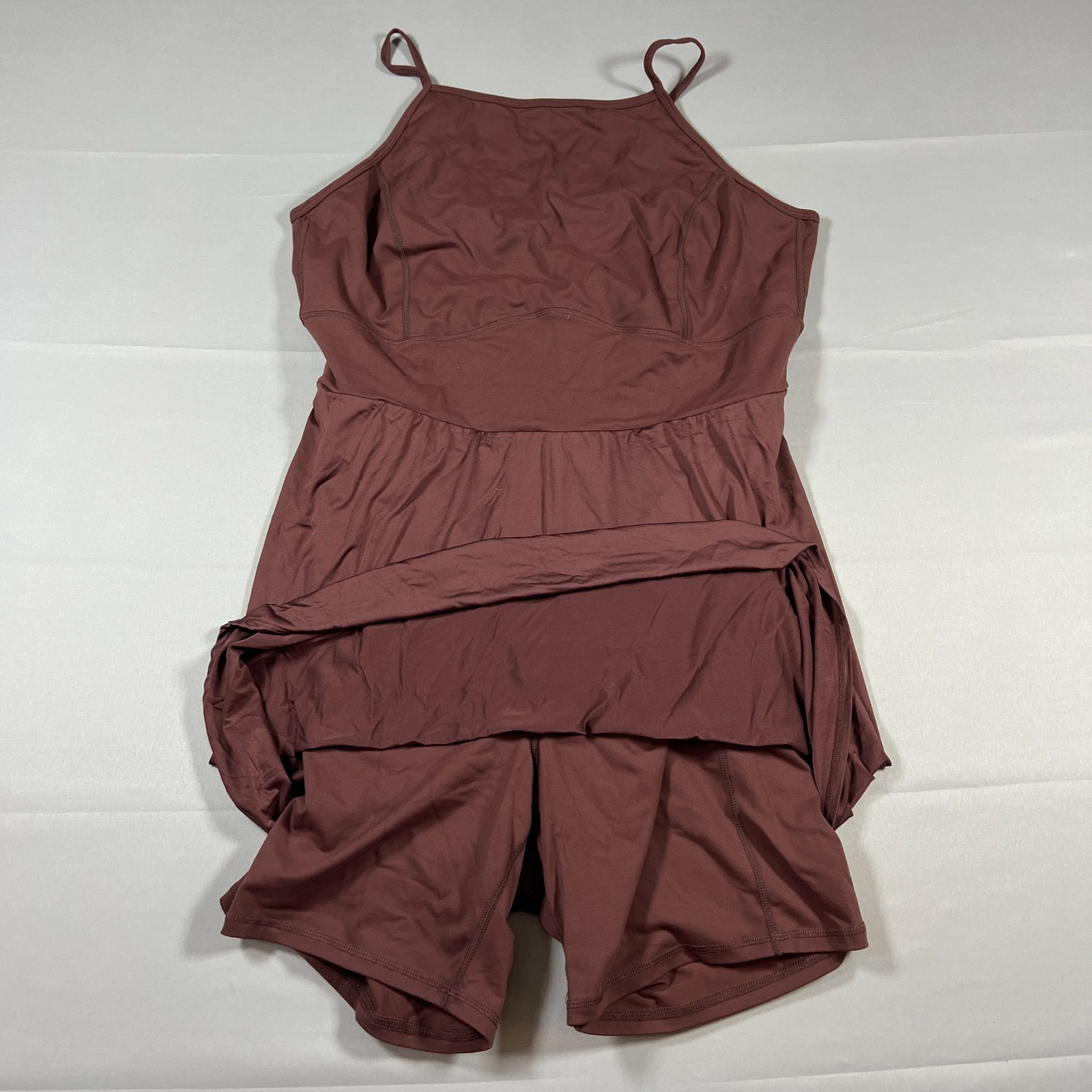 Torrid Performance Core 2fer Active Dress Womens 2 Brown Nylon Moisture Wicking