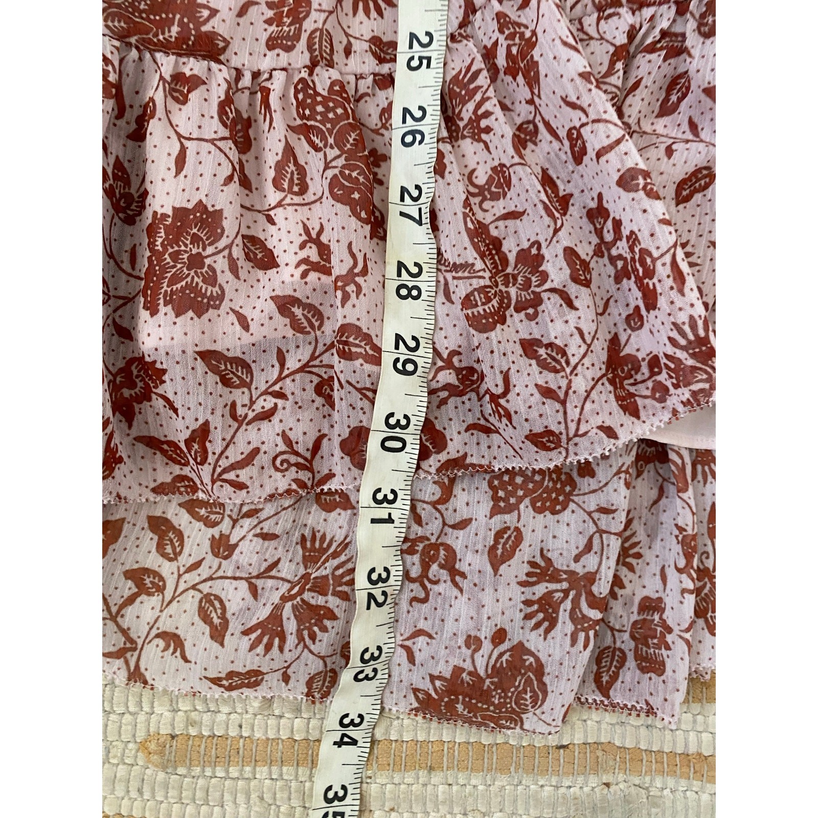 Aritzia Little Moon Pink Floral Rhea Mini Dress Size Medium