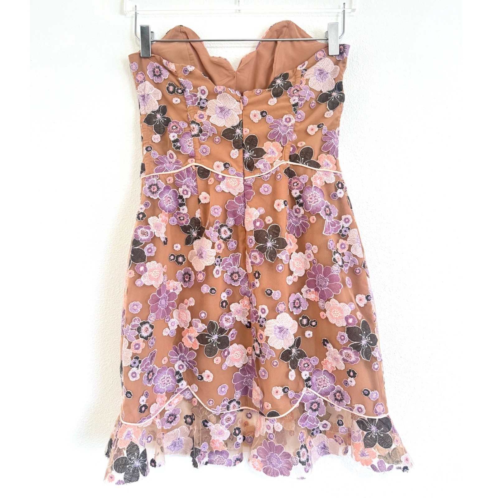 For Love & Lemons | Posy Embroidered Mini Dress in Morning Bloom