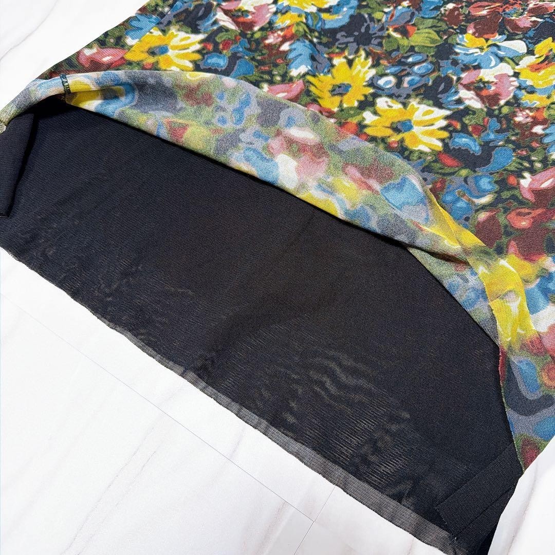 RARE Jean Paul Gaultier Mesh Powernet Camisole Dress Archive Designer Floral