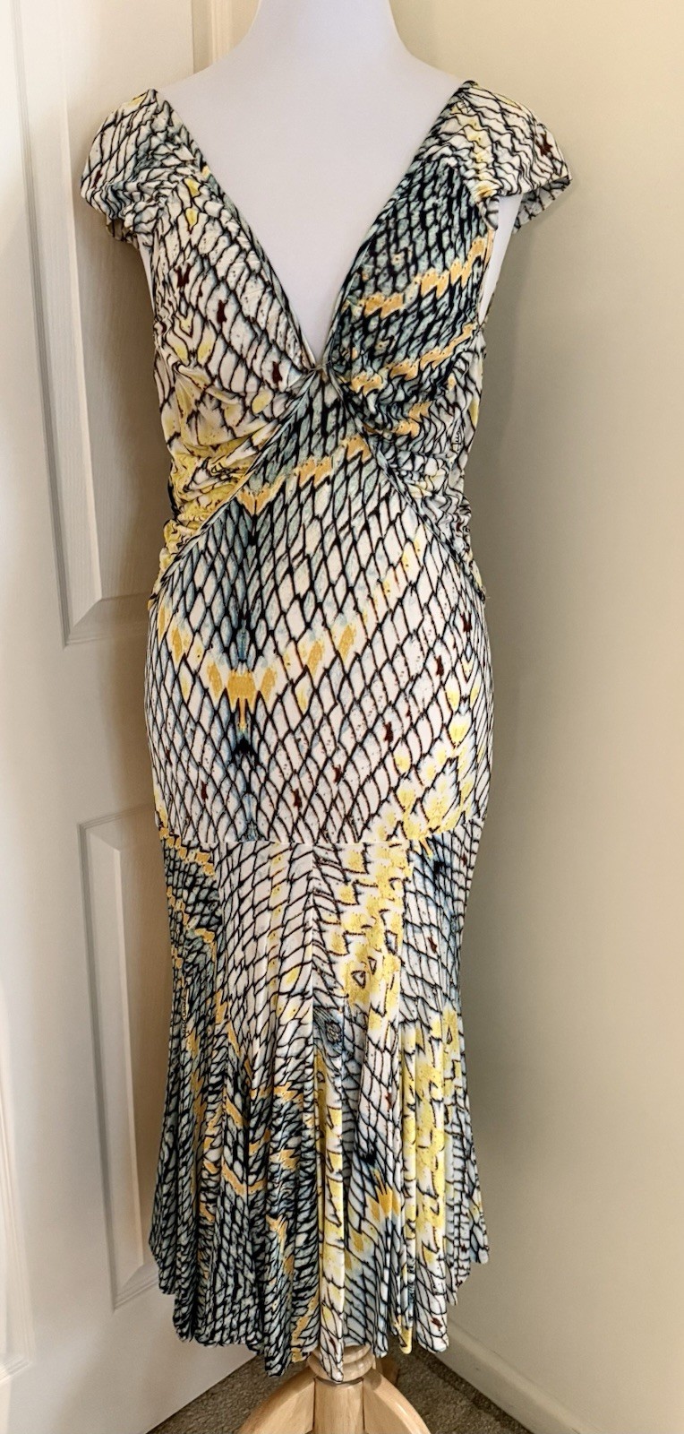 JUST CAVALLI DRESSY DRESS MULTICOLOR IT46/10US