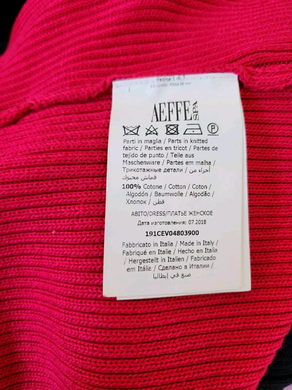 Cedric Charlier Colorblock Knit Midi Dress in Navy and Dark Pink Size 2