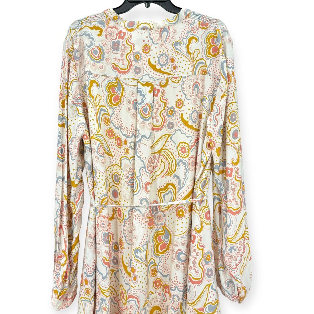 NWT Ted Baker Paulita Handkerchief Crepe Mini Shirt Dress US Size 14 / Ted 6