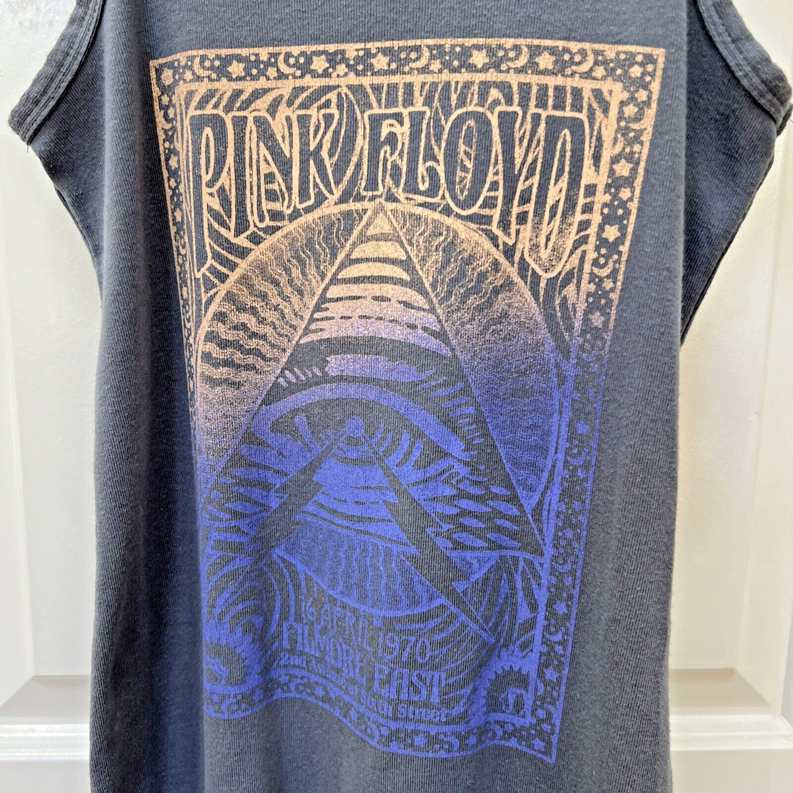 Grayson Threads Pink Floyd Dress Women Large Grey Knit Graphic Straps Concert