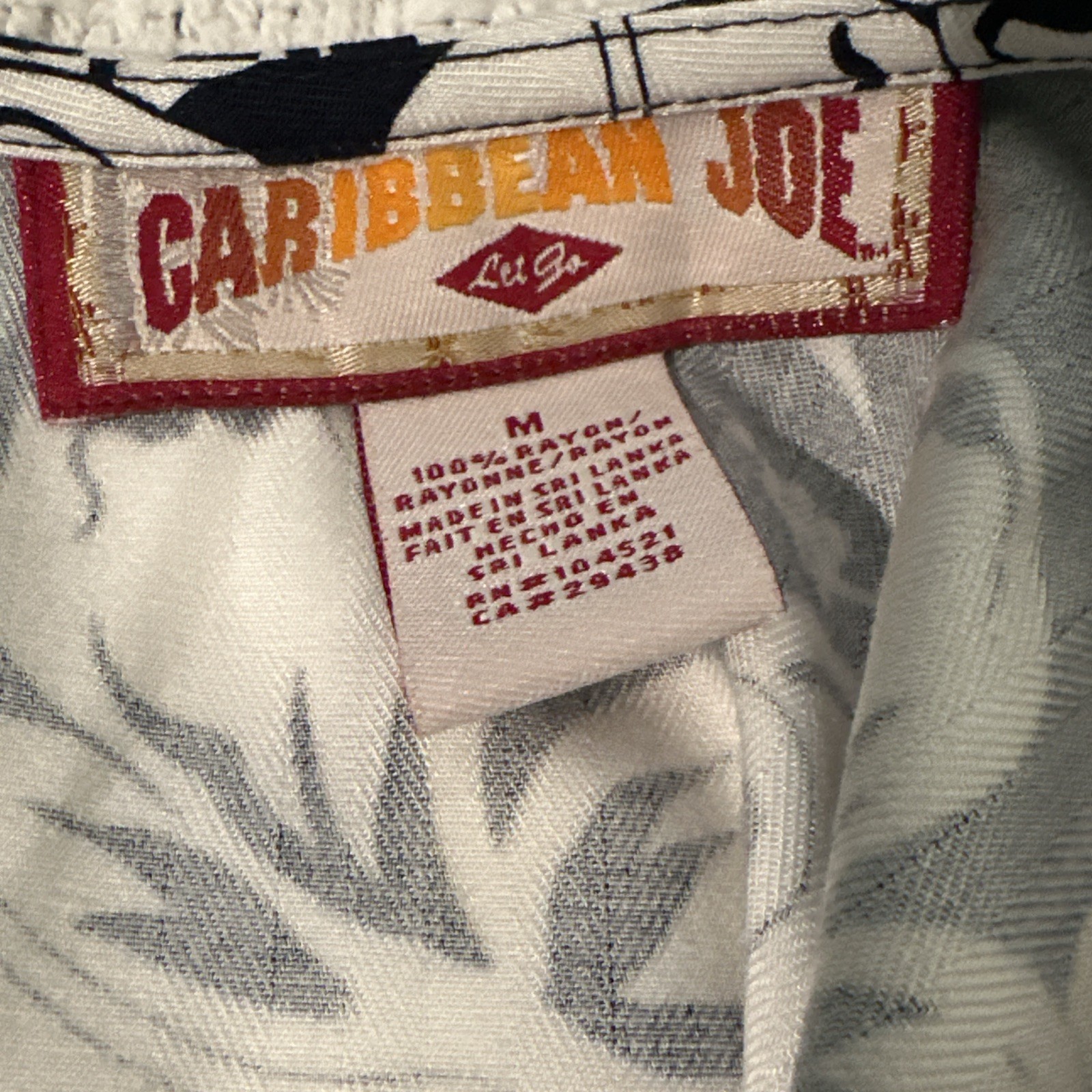 Caribbean Joe Faux Wrap Sleeveless Floral Hibiscus Blue Cream Summer Dress M