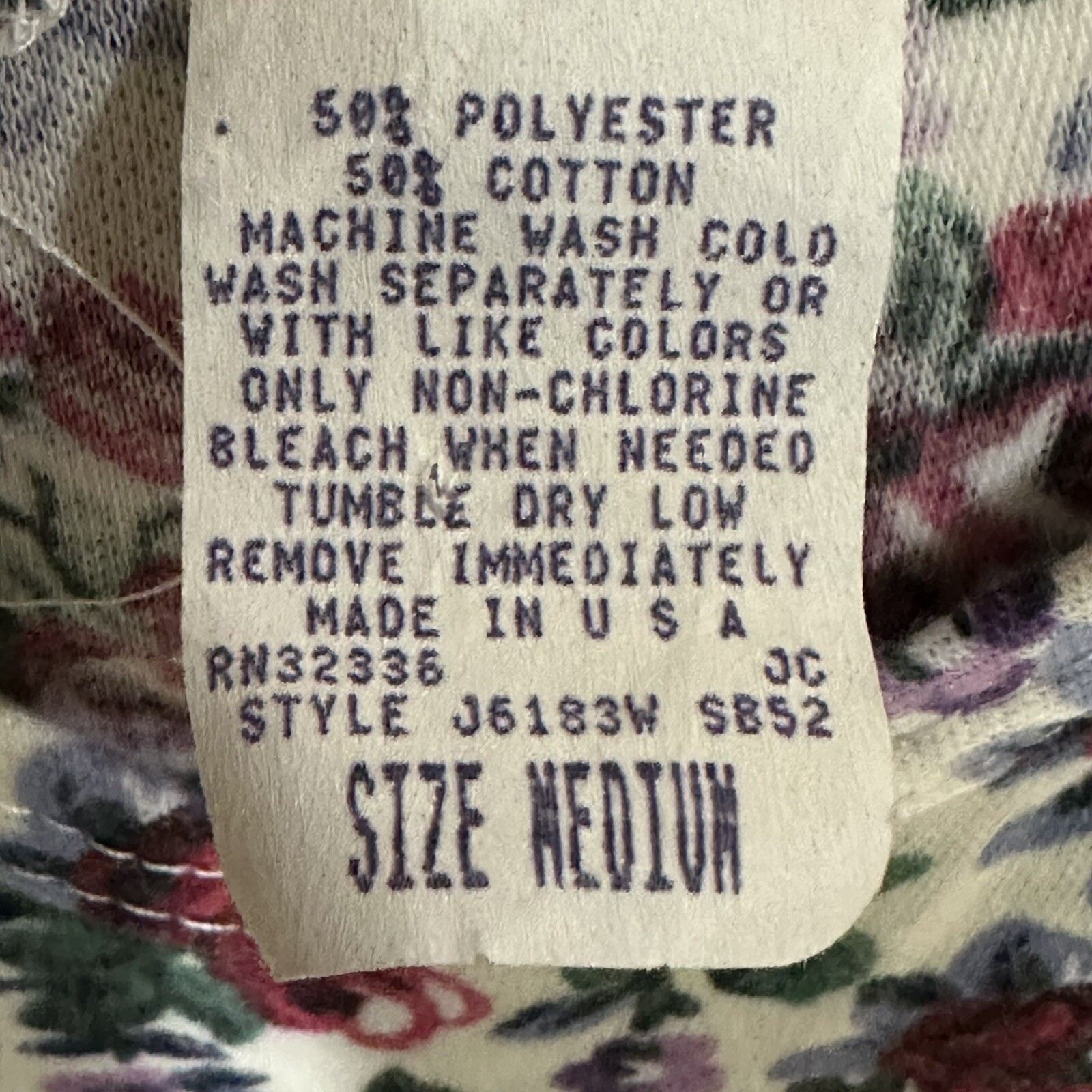 Vintage Simply Basic Juniors Medium Floral Dress Colorful Made In USA
