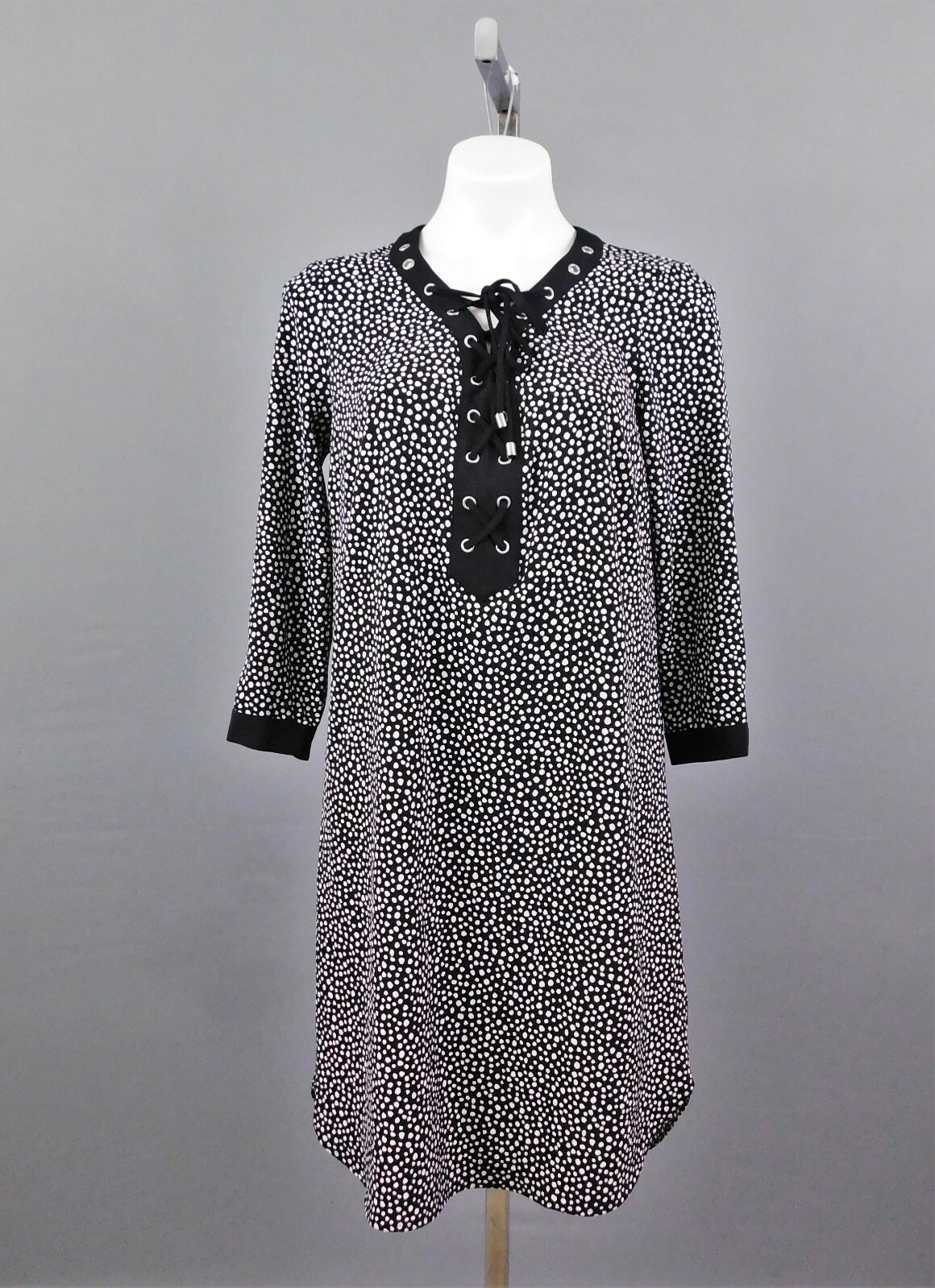 Jones New York Women’s Dress, Size S, Black/White, 96% Polyester, 4% Elastane