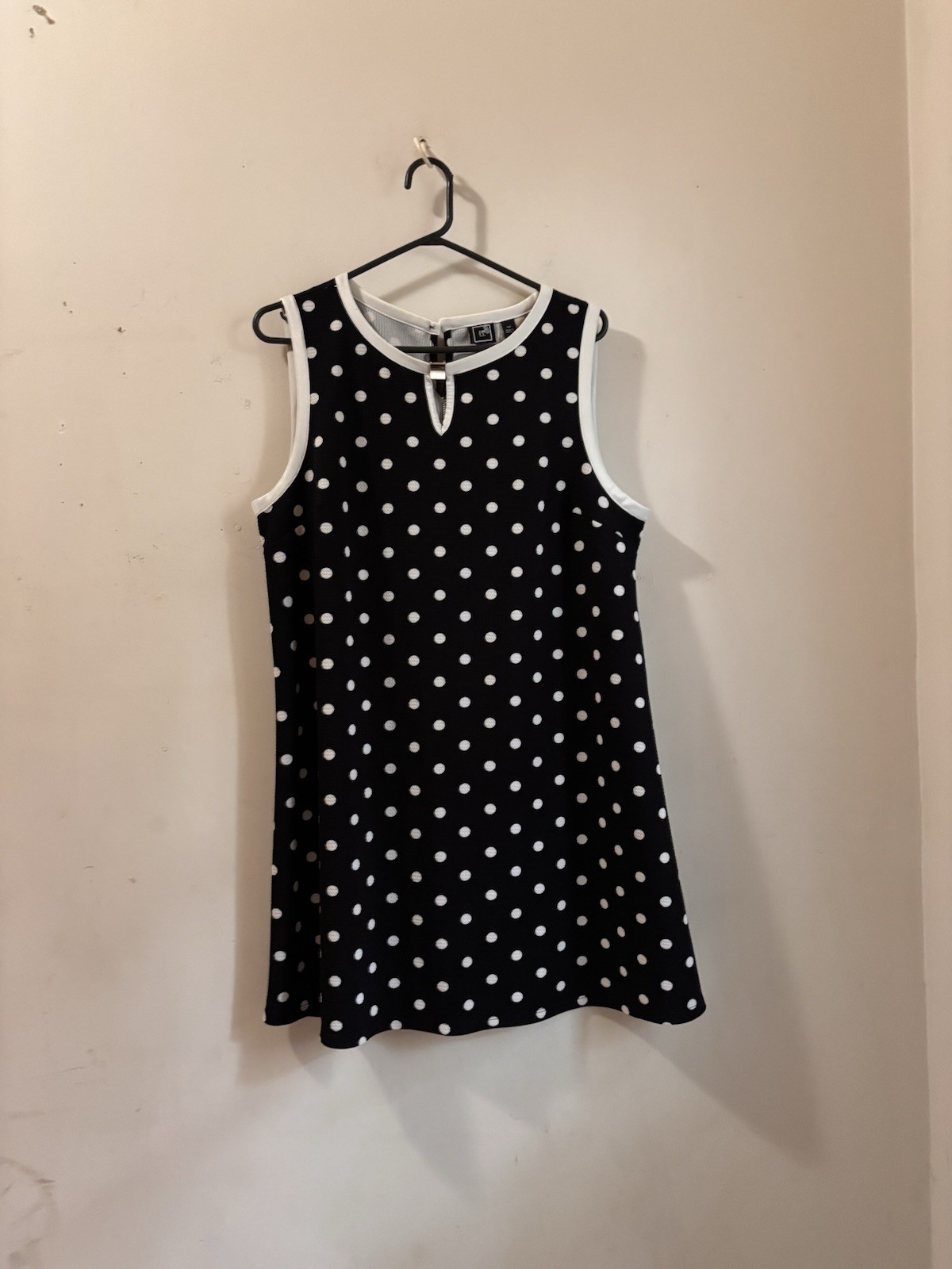 RMLL black and white polka dot mini dress with cutout size XLP