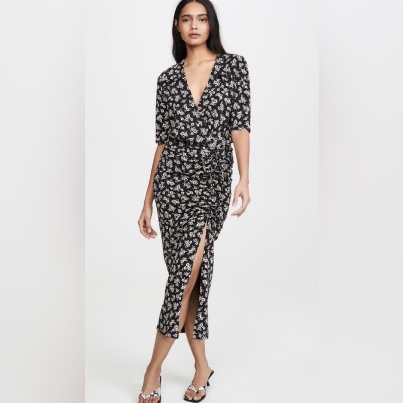 NWOT Veronica Beard Mariposa B&W Floral Dress Size S (Retail $298)
