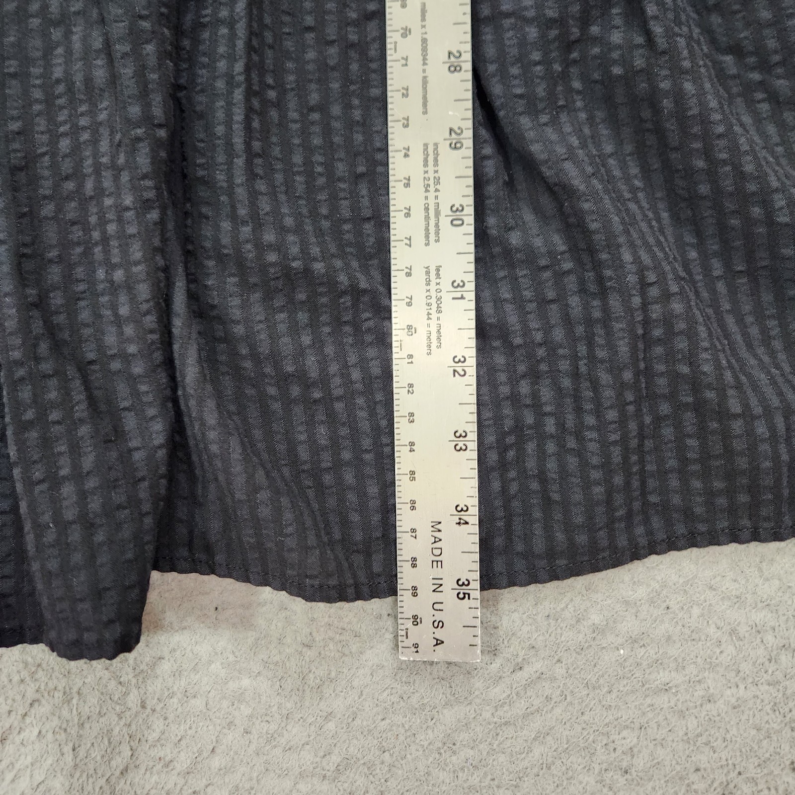 Jenni Kayne Dress Womens Extra Small Black Seersucker Sundress Lightweight Lined