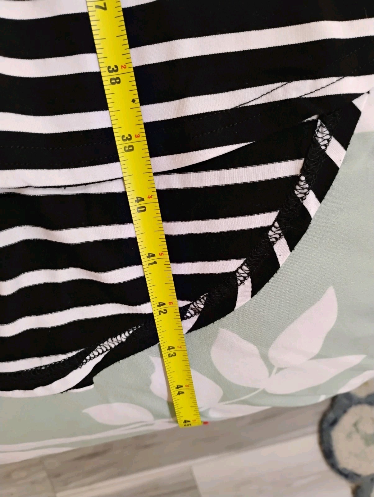 SHE + SKY Black White Striped T-Shirt Dress Size S Short Sleeve Maxi Knit Casual