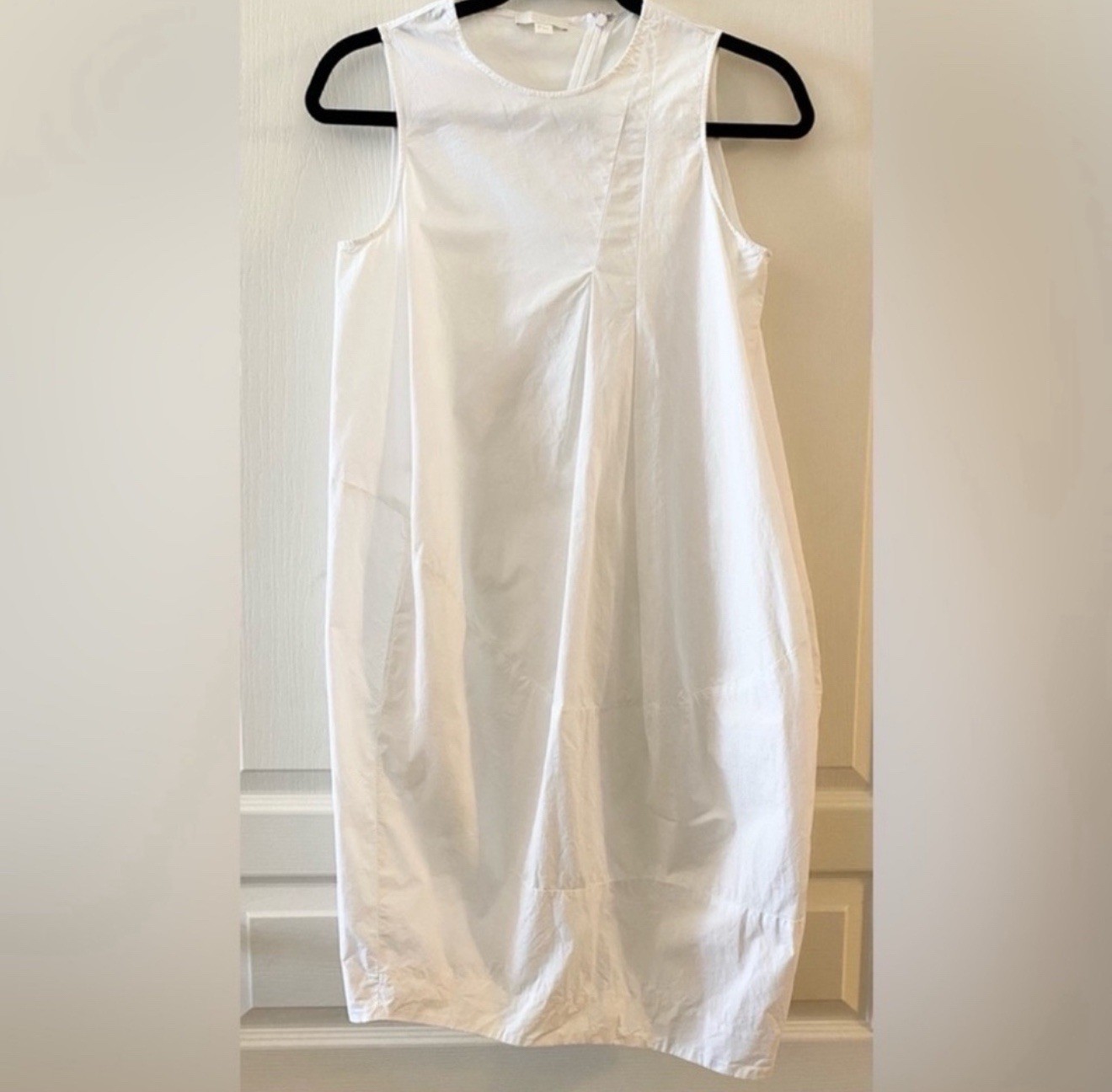 COS Voluminous Poplin Sleeveless Dress in White – EU 32