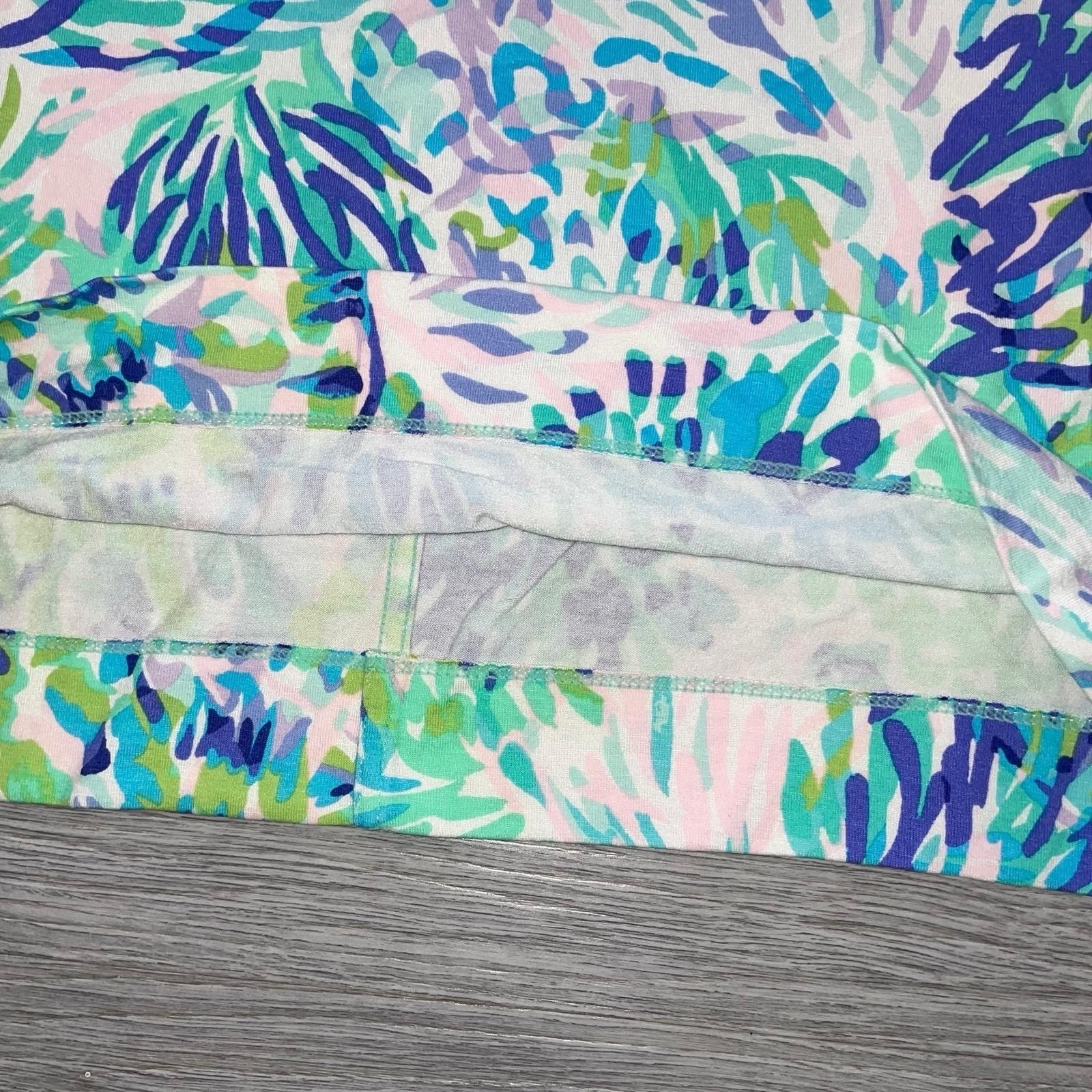 Lilly Pulitzer Quincy UPF 50+ Shell Of A Party Summer Midi Dress Women’s XXS