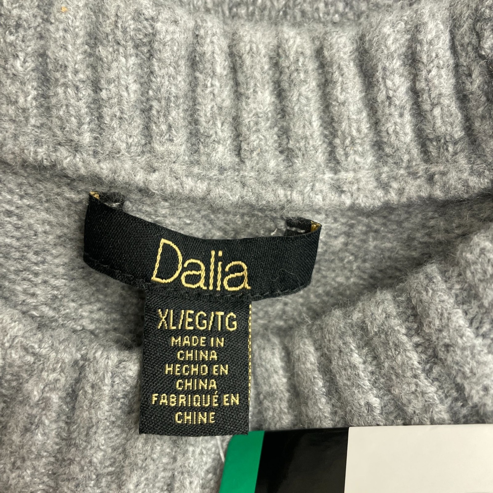 Dalia Wool Blend Women’s XL Gray Sweater Mini Dress Long Sleeve M0713