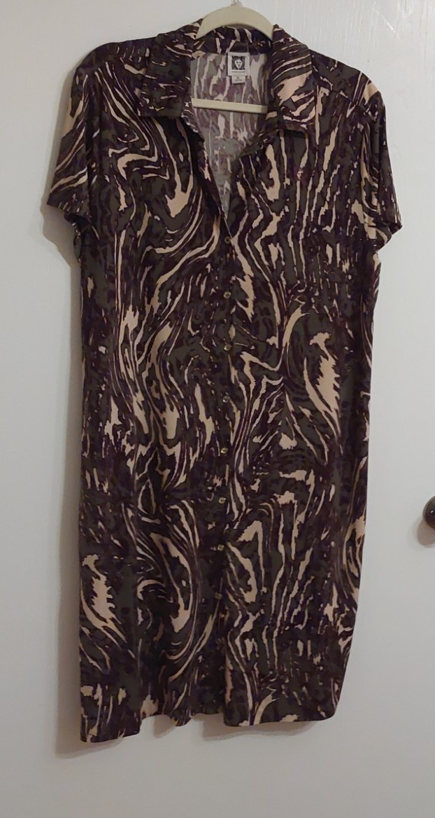 Anne Kline Shirt Dress, size XL, Very good condition