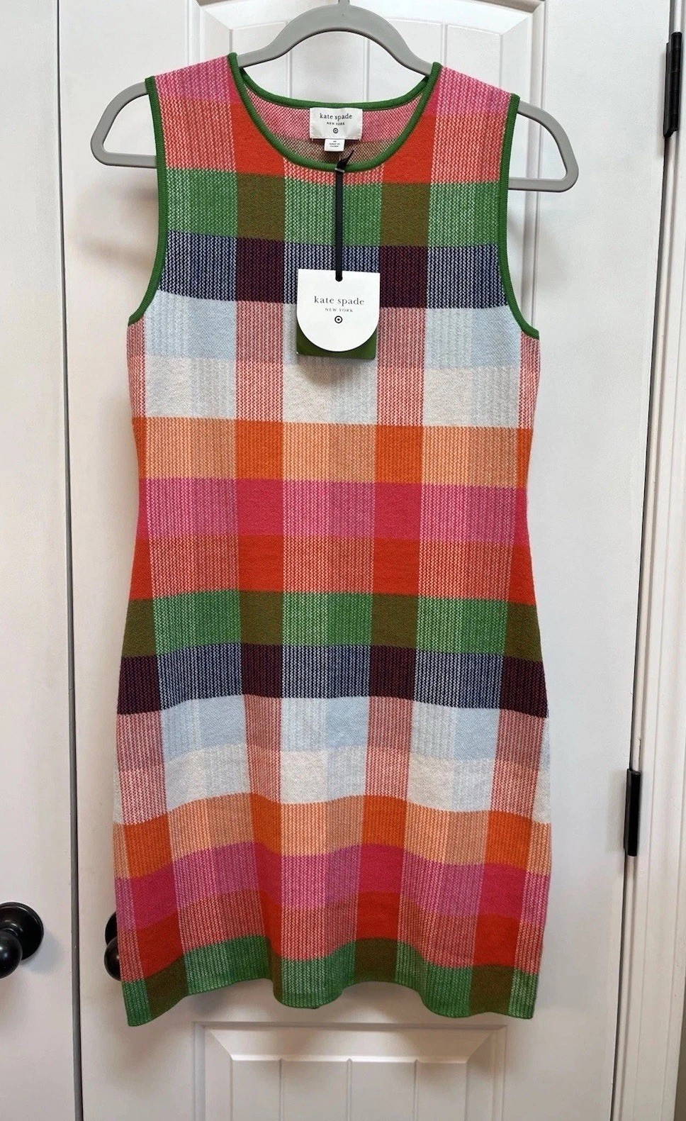 Plaid Mini Sweater Dress Red/Pink/Green/Blue M – kate spade new york x Target
