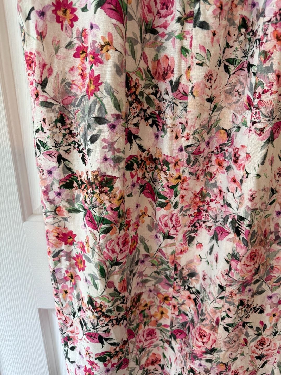 Generation Love Eugenia Floral Sleeveless Linen Blend Midi Dress
