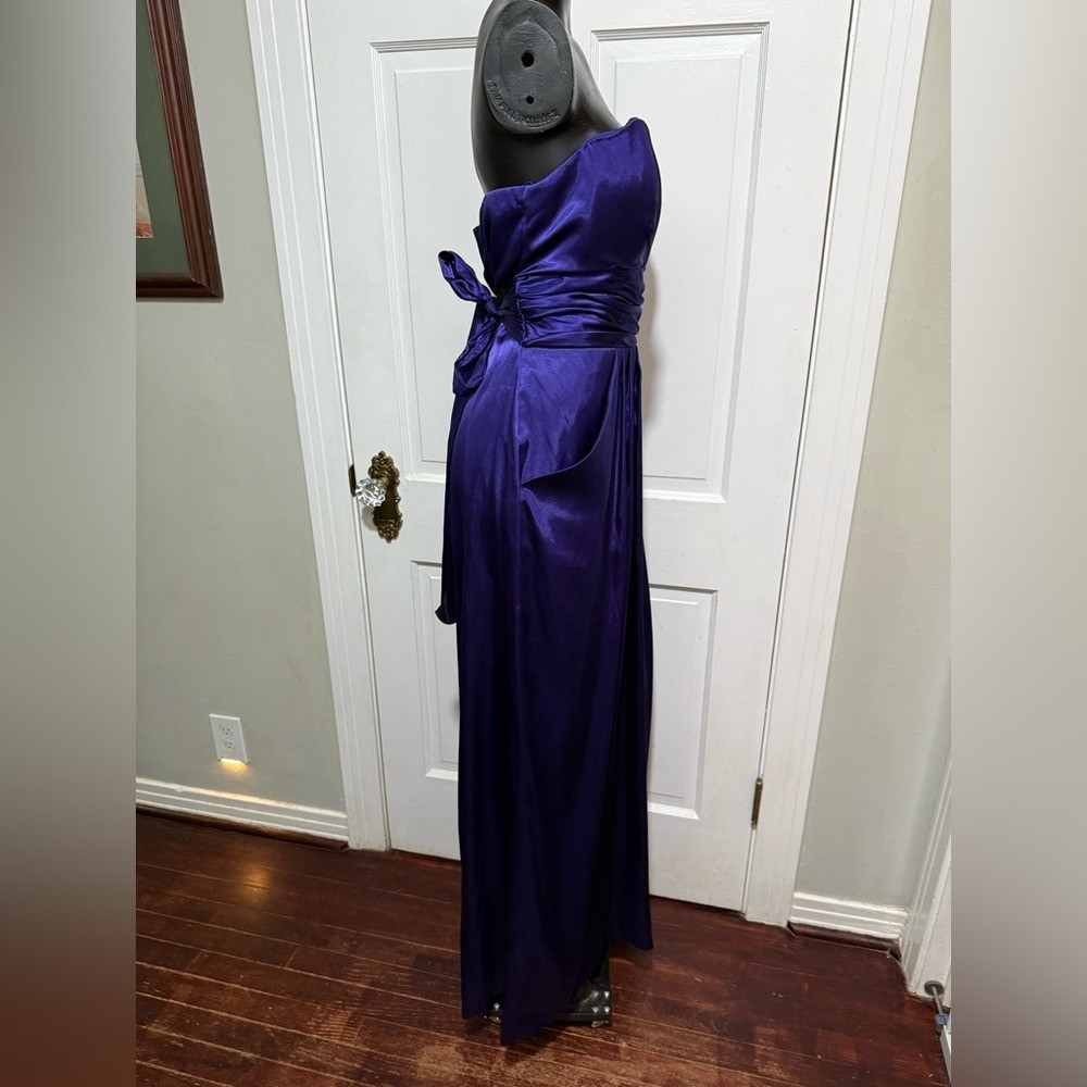 Strapless Womens Prom Homecoming Formal Pageant Dress Purple