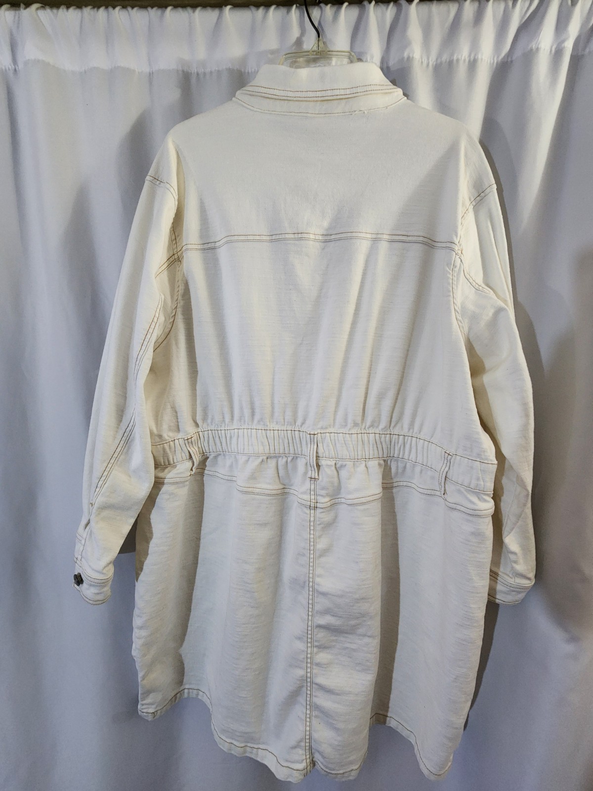 Button-Front Long Denim Jacket Dress #western rodeo #tailored #distressed #chic