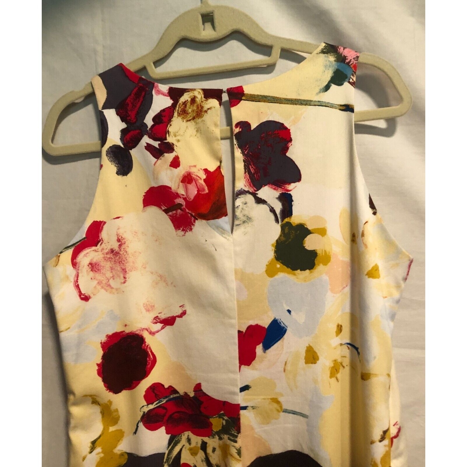 Maia Lightweight Lined Sleeveless Floral Dress Stretch Sz 10 M/L