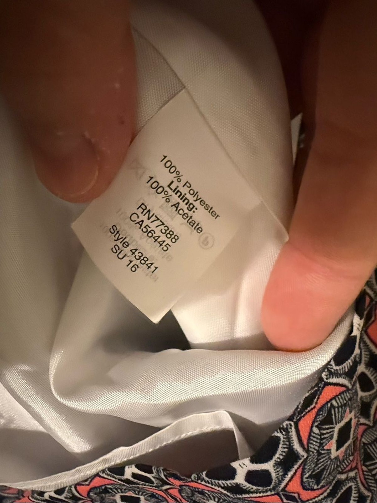 J.Crew Printed Seaside Cami Dress Size 4 Geo Tile Coral Navy Pocket Sundress