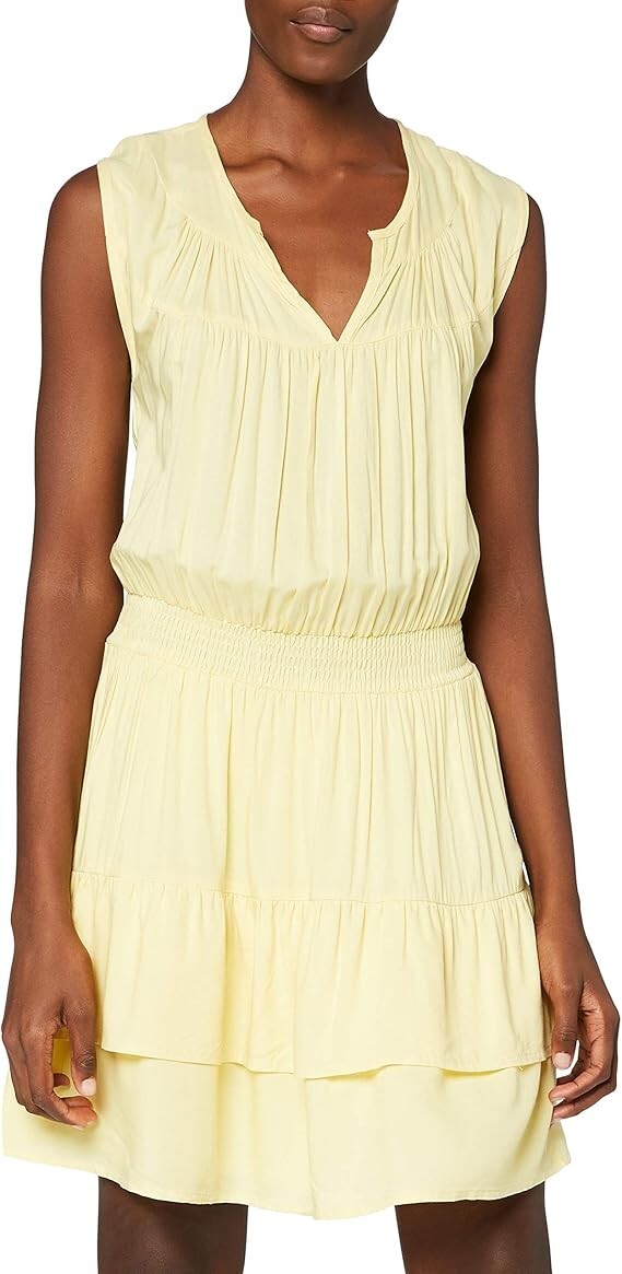 SPARKZ Copenhagen Tara Yellow Short Dress Pastel Yellow Small.