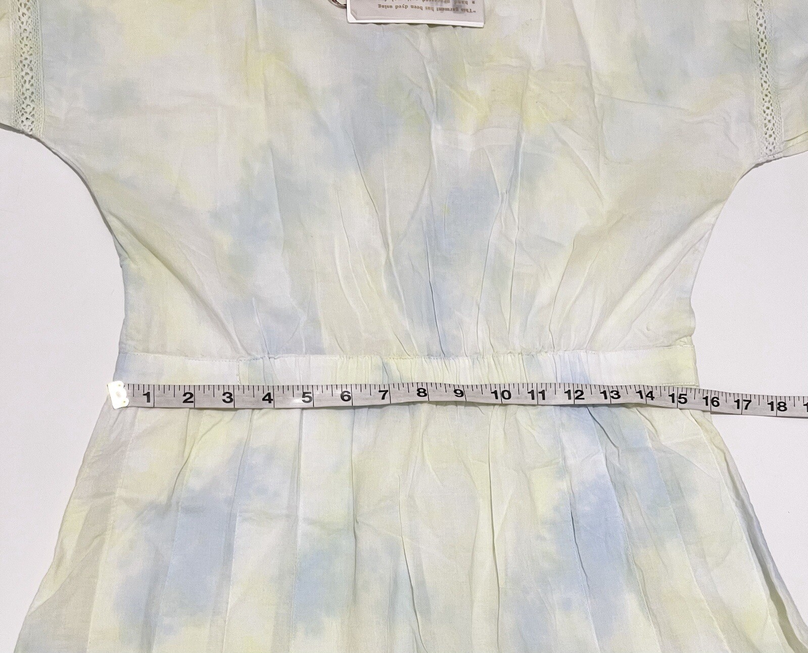 $325 LOVE SHACK FANCY Edie Dress M Lily Pond Hand Dye Green Midi Crochet Lace