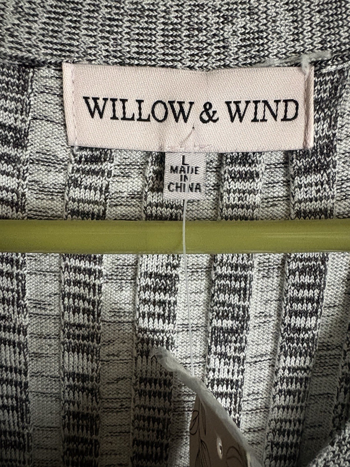 Willow and Wind White and Black Knitted Sundress Size L New with Tags