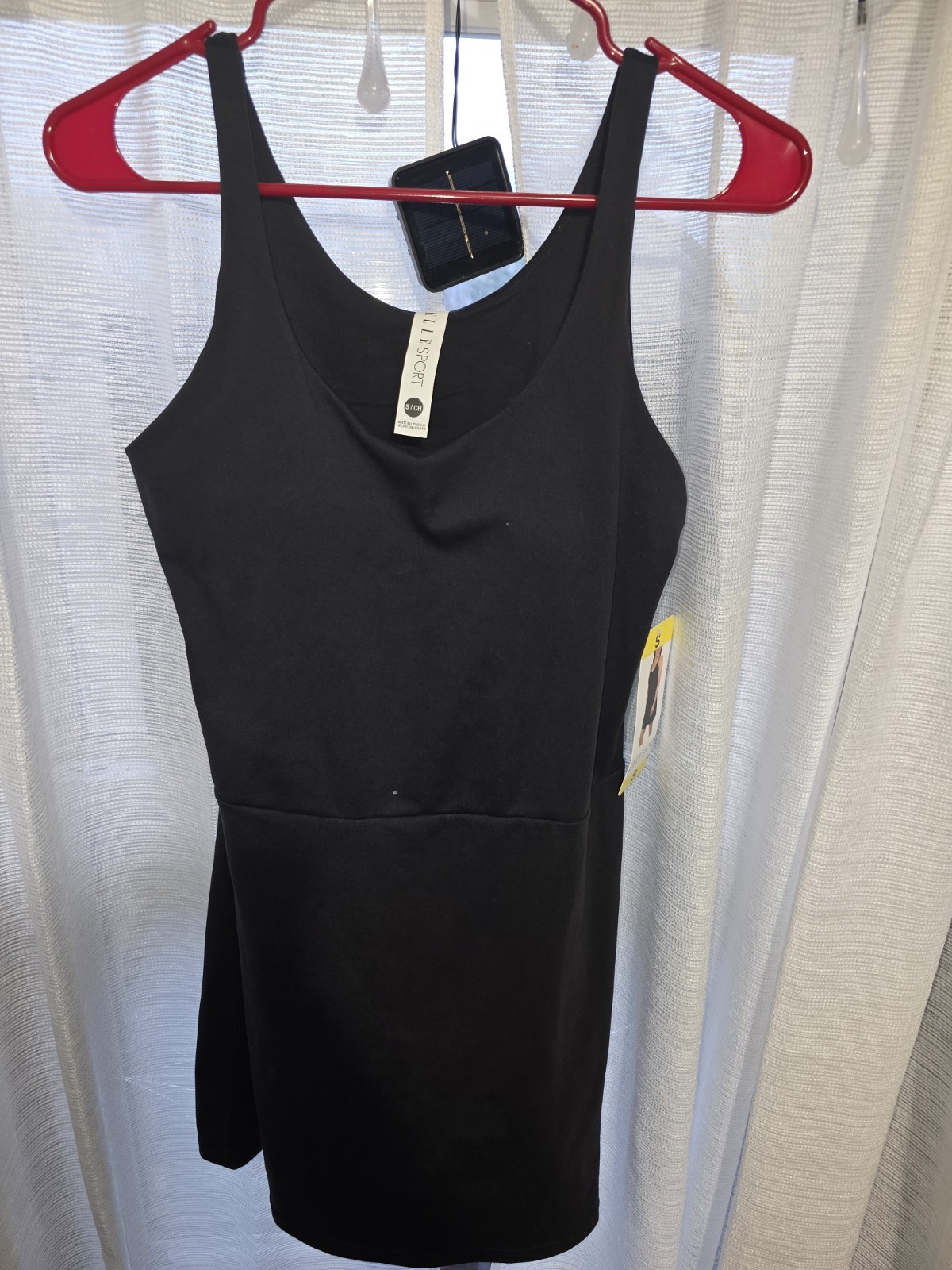 Women’s Black Athletic Tank Dress Inner Shorts Sz Small NWT