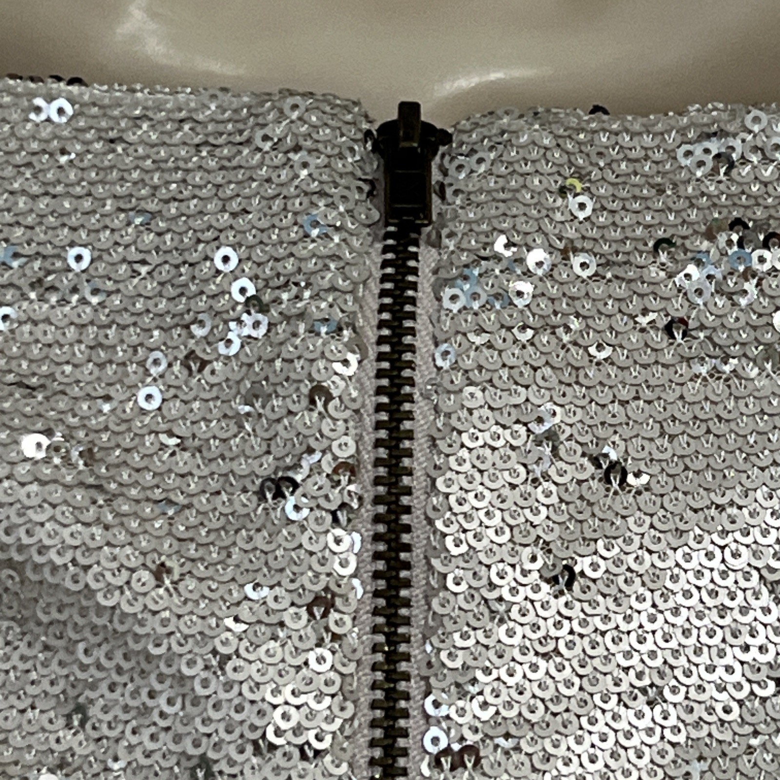 Vintage Dorothy Perkins Sequin Dress Women’s Sz 10 Champagne Lux Classic Elegant