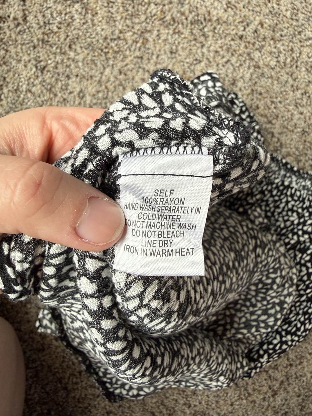 Cotton Candy LA Women’s Mini Black & White Sundress Ruffle Hem — Size Small