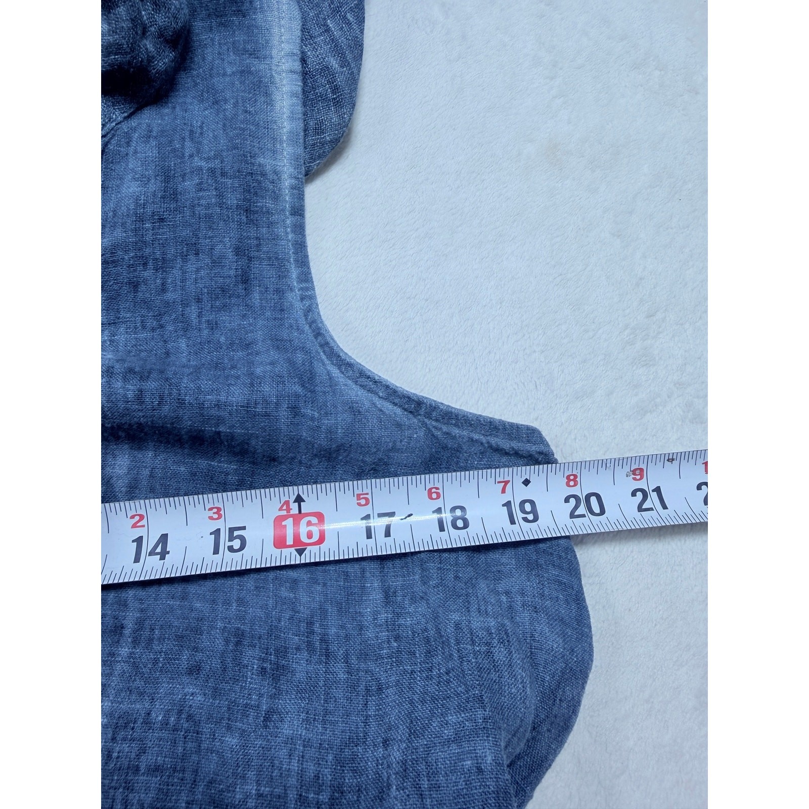 Inizio 100% Natural Linen Dress Medium M Blue Slate Hooded Button Front Maxi
