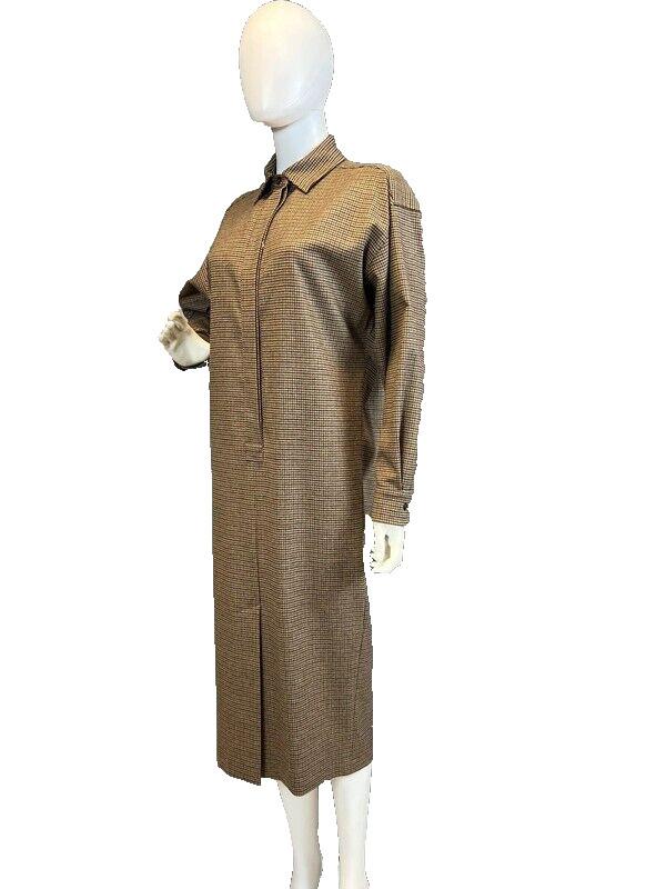 ✨ MAX MARA Brown Virgin WOOL and Cashmere Dress Usa2_ It36_ De32_ Uk4_ Fr34
