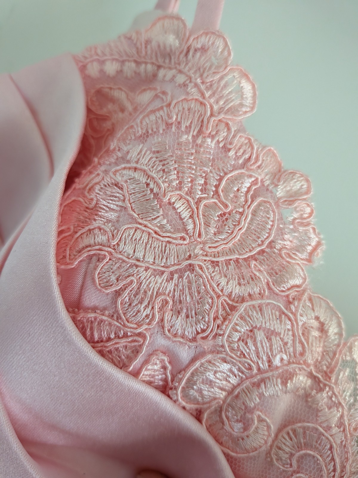 Stacees Formal NWT Blushing Pink Ruffle Floor Length Dress Size US4 Wedding Prom