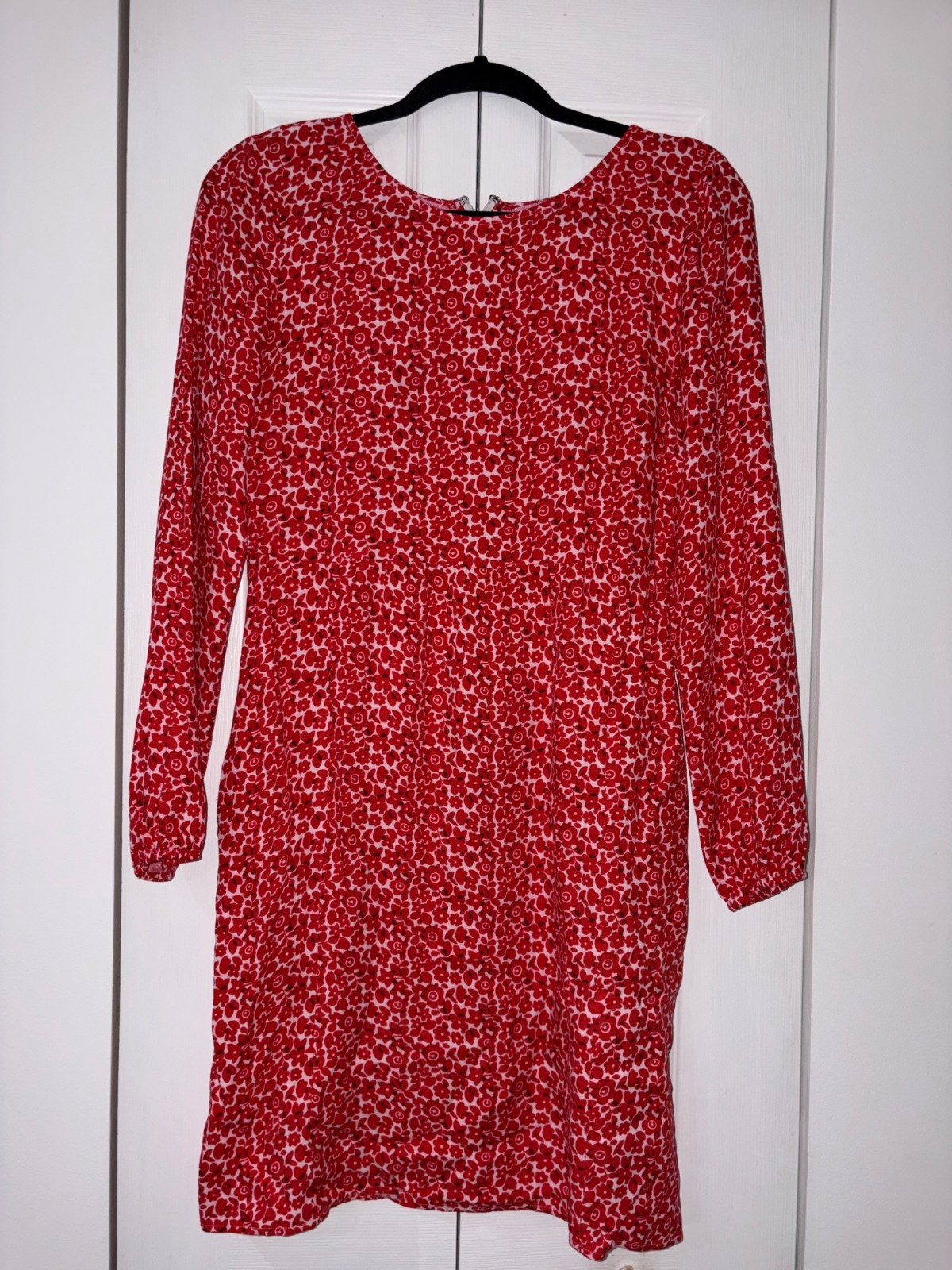 Boden Serena Floral Red & White Pattern US Size 6 Regular. Workwear, Casual Wear