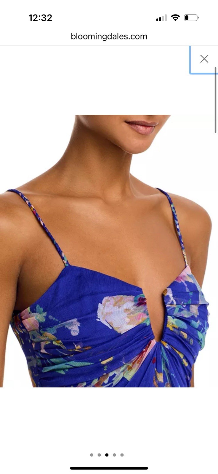 Aqua maxi dress Bloomingdales blue NWT size Medium