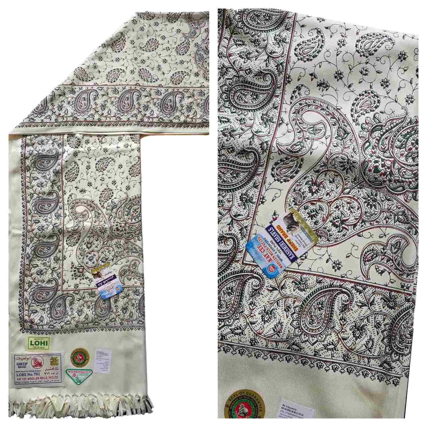 Premium Quality Yemeni Kashmiri Embroidered Shawl Parna Chadar 80″x 42″